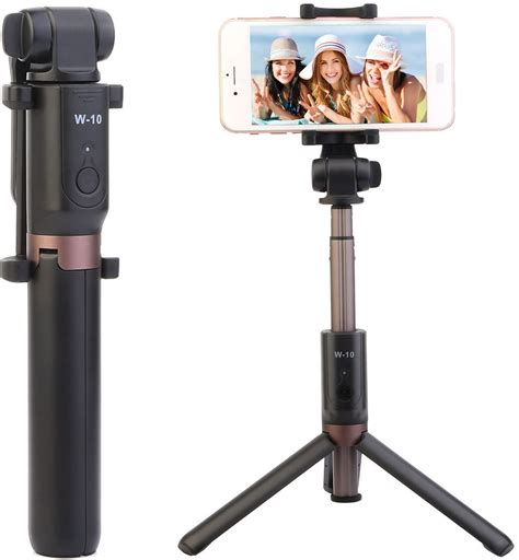 iMounTEK Bluetooth Selfie Stick Stretchable with Tripod Stand Detachable Remote Control for ...