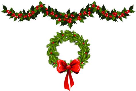 Holiday Garland Clip Art - ClipArt Best