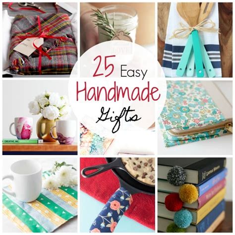 25 Quick and Easy Homemade Gift Ideas - Crazy Little Projects