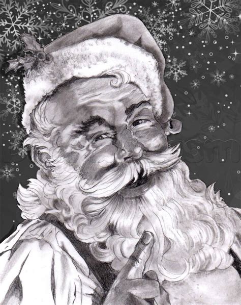 How to Draw a Realistic Santa Claus