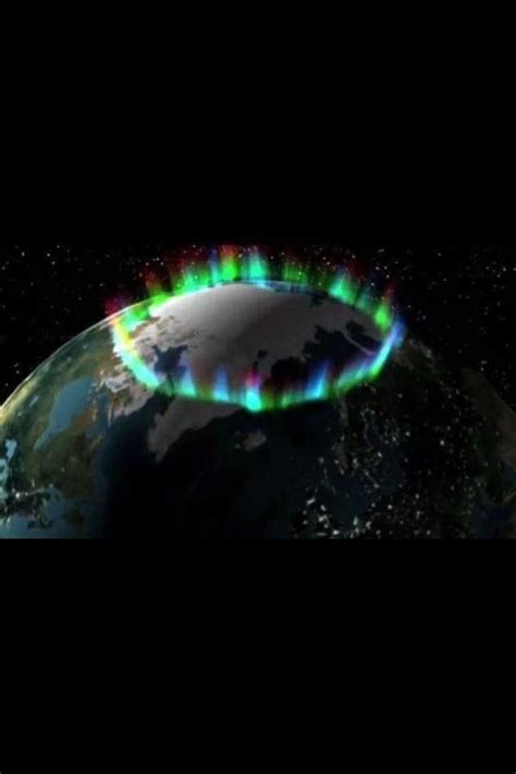 Aurora borealis from space. Alaska's aurora is just part of the auroral ...