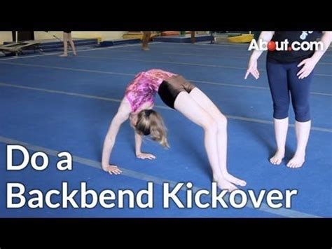 How to Do a Backbend Kickover… Resolution is to do this... | Gymnastics skills, Gymnastics videos