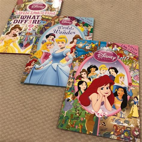 Disney Princess Look & Find (3 vols), Hobbies & Toys, Books & Magazines ...