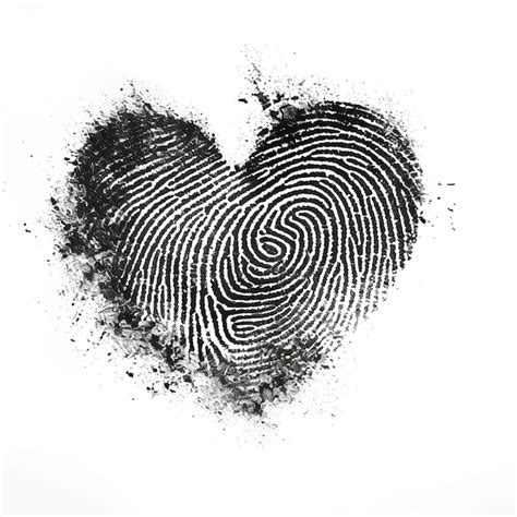 Premium Photo | Good Looking Couples fingerprint heart art isolated on white background