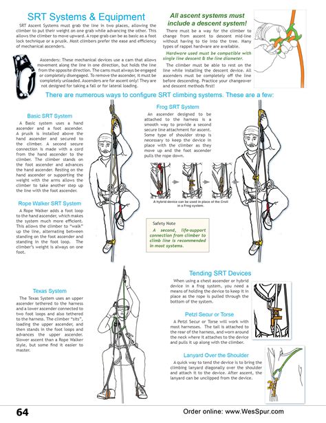 Single Rope Technique (SRT) for Tree Climbing