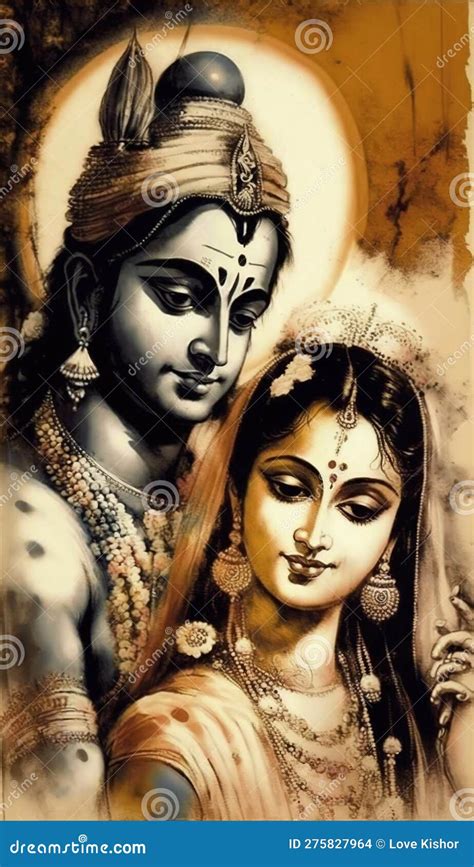 Lord Krishna Wall Poster, Lord Radha Krishna, Digital Wall Poster. AI ...