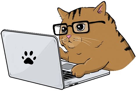 Cat Working With a Laptop Doodle - Custom Doodle for Google