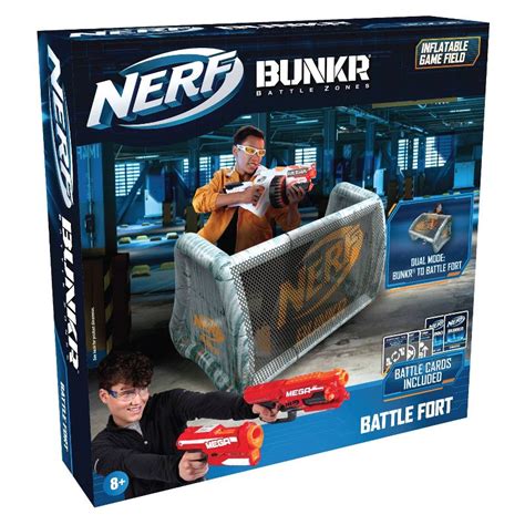 Buy Nerf Bunkr Battle Fort Inflatable Bunker Barricade Wall - Perfect for Nerf Party Nerf War ...