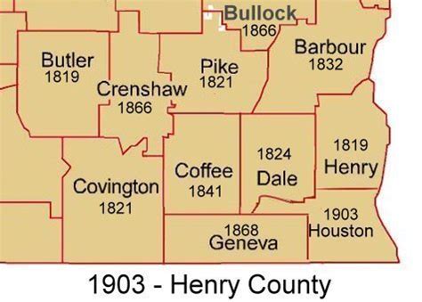 Henry County Map Timeline – Henry County Historical Group -Henry County, Alabama