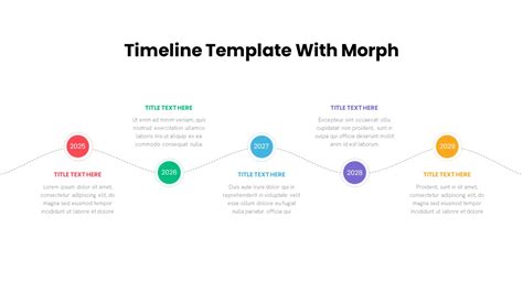 Timeline PowerPoint Template Morph Transition Animation