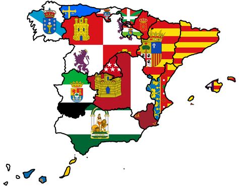 Spanish Flag Map : r/vexillology