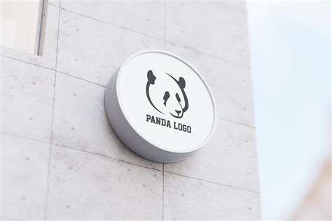 Logo Black and White - Panda Graphic by crownstudio · Creative Fabrica