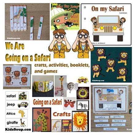 Going on a Safari crafts, activities, games, and emergent readers for preschool and kindergarten ...