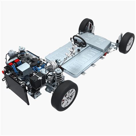 Electric car chassis 3D model - TurboSquid 1628171