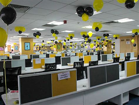 Yellow-Black Themed Office Decor | Balloon Decoration in Ahmedabad | TogetherV