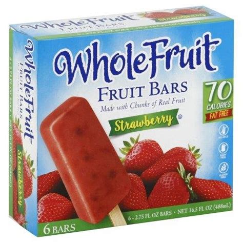 Whole Fruit Frozen Fruit Bars - Strawberry - Grocery Heart