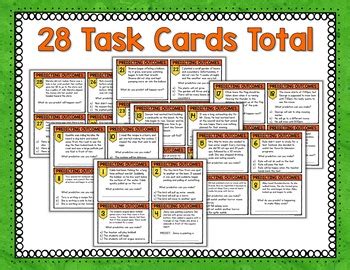 Making Predictions Task Cards by Shelly Rees | Teachers Pay Teachers