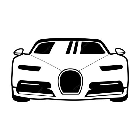 Premium Vector | Bugatti Chiron Car Silhouette Vector