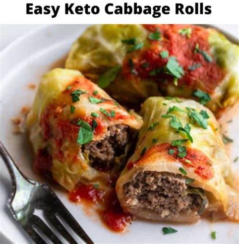 Easy Keto Cabbage Rolls - Keto Recipes