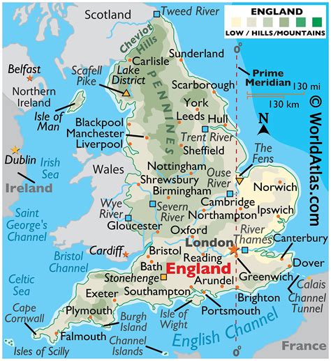 England Maps & Facts - World Atlas