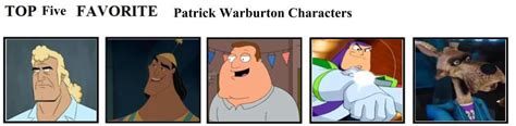 Top Five Favorite Patrick Warburton Characters by mlp-vs-capcom on DeviantArt