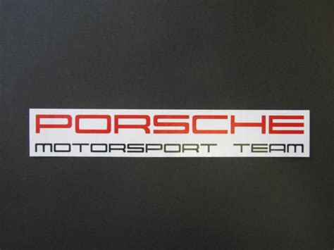 Sell Porsche Motorsport Racing Logo Sticker Decal (22cm X 3.5cm) in Tel Aviv, 61160, IL, for US ...