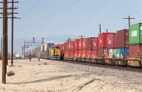 Cargo container trains - Stock Image - C020/8762 - Science Photo Library