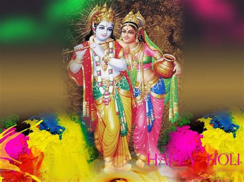 Lord Radha Krishna awesome holi wallpaper in HD | Holi images, Radha ...