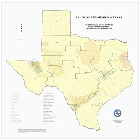 Texas Railroad Commission District Map - United States Map