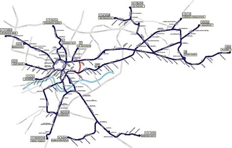 Maps of public transport in Krakow | Bus lines | Tram lines | Map ...