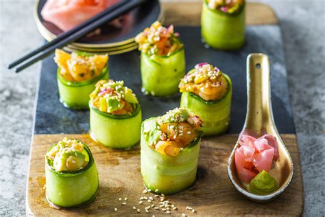 Prawn cucumber rolls - Fresh Living