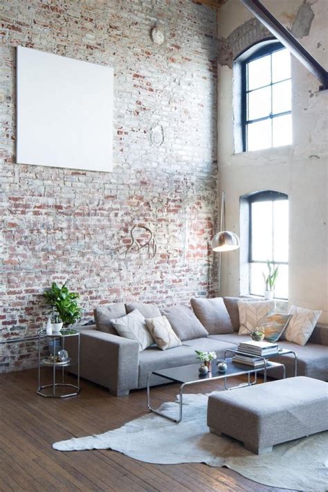 Cool Rustic Exposed Brick Wall Design and Decorations 1 | Loft living, Apartment decor, Interior ...