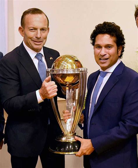 World Cup is Ours: Sachin Tendulkar Poses With Trophy | Photo Gallery