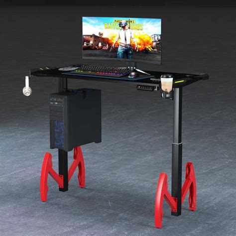 Supply Electric Height Adjustable Sit and Stand Up Gaming Desk ...