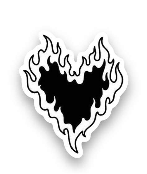 Flaming heart sticker | Flame tattoos, Mini tattoos, Hand tattoos