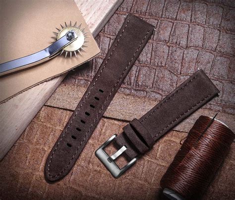 FOSSIL GEN 5 | Genuine Leather Watch Bands | Saddle