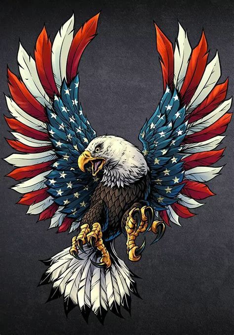 Pin by Melissa Duprez on Random Pictures | Eagle drawing, American flag ...