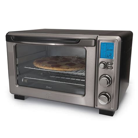 Oster Black Stainless Collection Digital Toaster Oven With Convection, Stainless Steel, Black ...