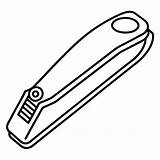 Nail clipper Outline coloring Book Page Line Art Drawing  Premium AI sketch template
