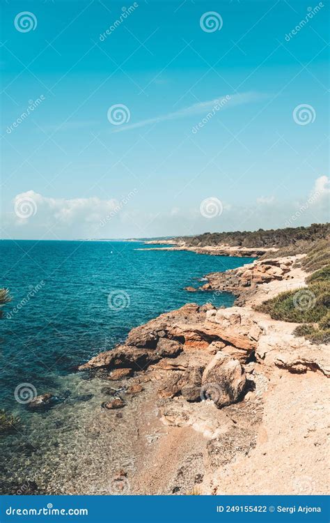 Set of Beaches in the Mediterranean Sea Stock Photo - Image of beaches ...