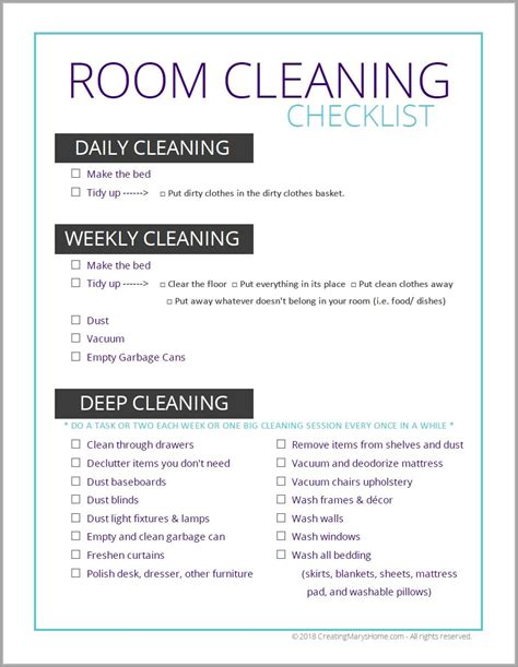 25 Time Saving Deep Cleaning Hacks Everyone Must Know in 2020 | Clean room checklist, Cleaning ...