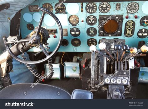 Istanbul February 11 Cockpit Douglas Dc-3 Stock Photo 96493223 ...