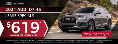 Audi Lease Specials at Audi Concord