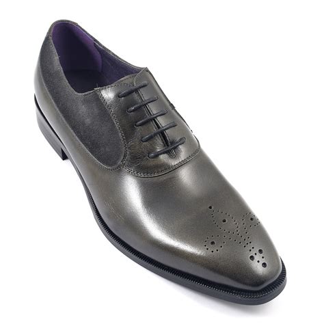 Buy Mens Dark Grey Oxford Shoes | Gucinari Design