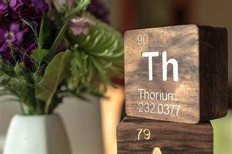 Thorium (Th): Periodic Table Atomic Element Carved Wooden Box - Walnut – luminousrex