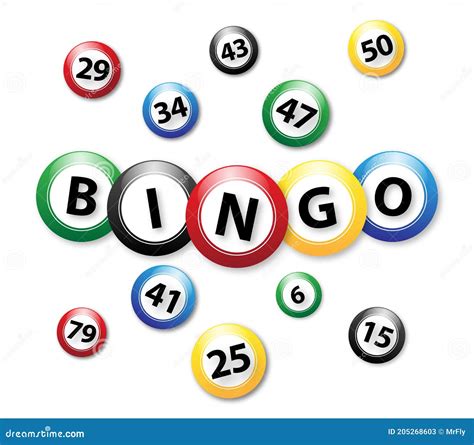 Bingo Balls on White Background, Vector Illustration Stock Vector - Illustration of circle ...