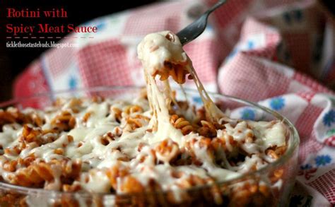 Rotini with Spicy Meat Sauce{from ticklethosetastebuds.blogspot.com ...