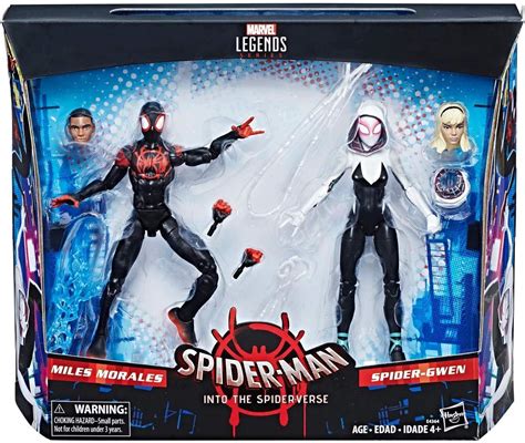 Buy MARVEL Legends Spider-Man Miles Morales Spider-Gwen Spider-Verse ...