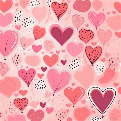 Seamless Valentine Heart Pattern Free Stock Photo - Public Domain Pictures