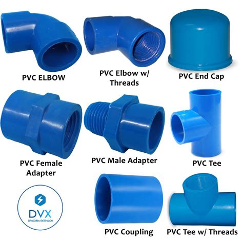 COD DVX 20mm PVC Pipe Extension Elbow with Threads Coupling Male ...